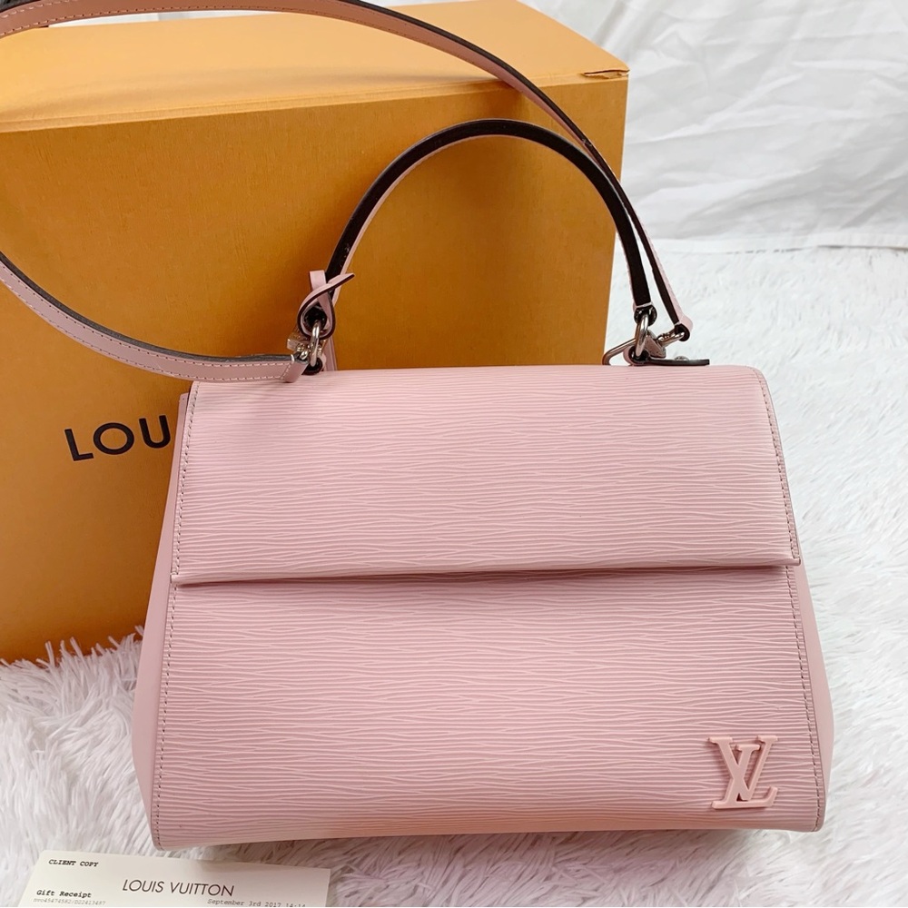 Louis Vuitton Cluny MM Epi Leather Top Handle shoulder Bag Pink Rose Bellarine - Picture 2 of 16